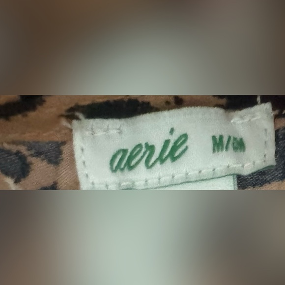 Aerie Leopard Print Satin Midi Slip Dress - Picture 5 of 5